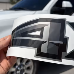 F150 4x4 Decal Set - Ford Replacement Bedside Stickers for Truck Enthusiasts  Durable 4x4 Sticker Pack for Off Road Style (Premium Series (Gray/Metall