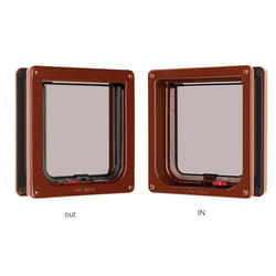 Cat Mate Lockable Cat Flap with Door Liner 234B Brown