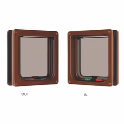 Cat Mate 4 Way Locking Cat Flap 235B Brown