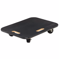 Vestil FWD18243R Fiberwood Dolly with 3 Rubber Casters  800 lbs Capacity  2334 Length x 1778 Width x 41116 Heigh