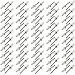 sourcingmap 5mmx15mm Aluminum Countersunk Head Closed End Blind Rivets Fastener 100pcs