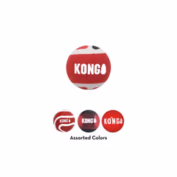 KONG Signature Balls 4-pk Assorted Md