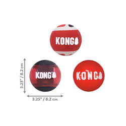 KONG Signature Balls 3-pk Assorted Large