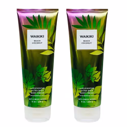 Bath & Body Works Waikiki Beach Coconut Ultra Shea Body Cream - Lot of 2 8oz