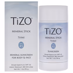 Mineral Stick Tinted SPF 45 by Tizo for Women - 1 oz Sunscreen