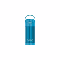 THERMOS FUNTAINER 12 Ounce Stainless Steel Vacuum Insulated Kids Straw Bottle, Teal