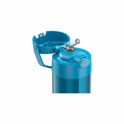 THERMOS FUNTAINER 12 Ounce Stainless Steel Vacuum Insulated Kids Straw Bottle, Teal