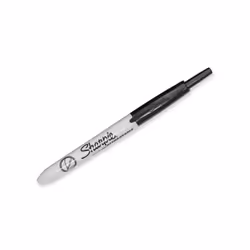 Sharpie Retractable Permanent Markers, Ultra Fine Point, Black, 3 Coun