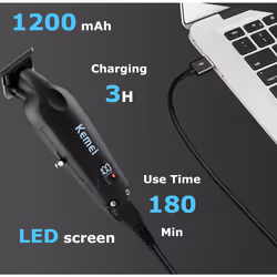 Kemei KM-2293 Hair Clipper Professional Electric Rechargeable Trimmer