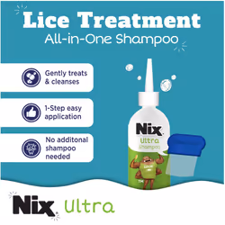 Nix Lice Treatment & Prevention Kit  All-in-One Shampoo  4 fl oz  with Lice Removal Comb and Lice Prevention Daily Leave-in Spray  6 fl oz