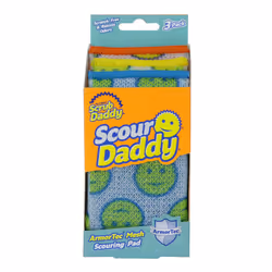Scrub Daddy Scour Pads - Scour Daddy - Multi-Surface Scouring Pad, Absorbent, Durable, FlexTexture Sponge, Soft in Warm Water ...