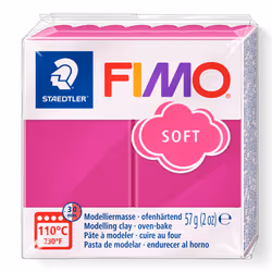 Staedtler FIMO Soft Polymer Clay - -Oven Bake Clay for Jewelry Sculpting Crafting Raspberry 8020-22