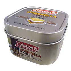 Coleman Scented Outdoor Citronella Candle with Wooden Crackle Wick  Smores Scent  6 oz