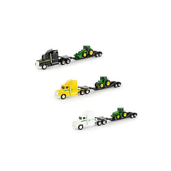 Tomy 9089348 John Deere 1-64 Plastic Semi with Trailer & Tractor Toy, Assorted Color - 3 Piece - Pack of 6