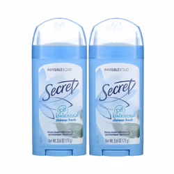 Secret, Deodorant, Invisible Solid, Shower Fresh, Twin Pack
