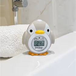Penguin Bath & Room Thermometer, Easy To Read Display, Suitable From 0 Months Plus