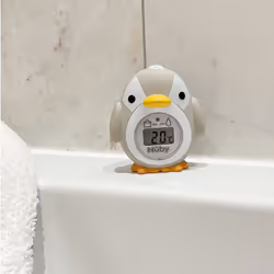 Penguin Bath & Room Thermometer, Easy To Read Display, Suitable From 0 Months Plus
