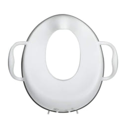 Toilet Seat Trainer â Non-Slip | Easy-Grip Handles | Splash Guard| Suitable for 12+ Months (White)