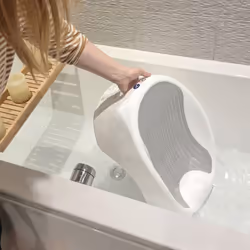 Newborn Baby Bath Support, Ergonomic Design, Lightweight and Portable, Suitable from Birth, White
