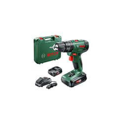 Bosch Home and Garden Cordless Combi Drill PSB 1800 LI-2 (2 x 18 volt batteries, 20 torque settings, drill and impact function, in carrying case)