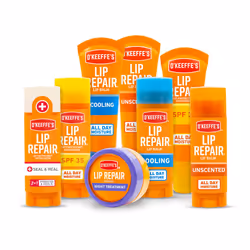 O'Keeffe's Lip Repair Lip Balm for Dry  Cracked Lips  Stick  (Pack of 3: 1 Cooling + 1 Unscented + 1 SPF)