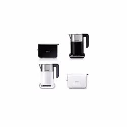Bosch Styline TWK8633GB Variable Temperature Cordless Kettle, 1.5 Litres, 3000W - Black