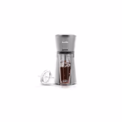 Breville Iced Coffee Maker | Single Serve Iced Coffee Machine Plus Coffee Cup with Straw | Ready in Under 4 Minutes | Grey [VCF155]