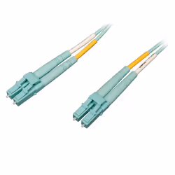 Tripp Lite N820-02M-OM4 10Gb/100Gb Duplex Multimode 50/125 OM4 LSZH Fiber Patch Cable (LC/LC) - Aqua, 2M (6 ft.), 2 m, OM4, L ...