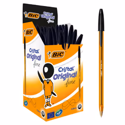Bic Cristal Original  Ballpoint Pens  Every-Day Biro Pens with Fine Po