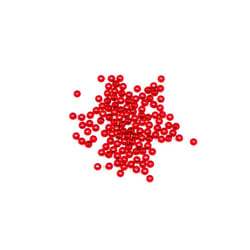 Gemini Genie 3mm Rig Beads (100 Per Pack) - 3mm Ruby Red Red