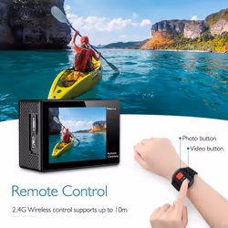 AKASO EK7000 4K Sport Action Camera Ultra HD Camcorder 12MP WiFi Waterproof Camera 170 Degree Wide View An