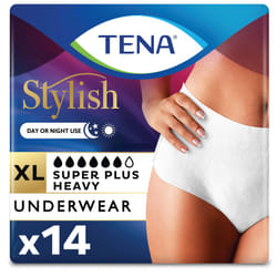 TENA Super Plus Incontinence Underwear for Women  Heavy Absorbency  X-Large  1 Pack-14 count