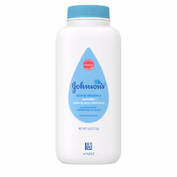Johnson's Naturally Derived Cornstarch Baby Powder with Aloe & Vitamin E, 4 oz
