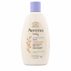 Aveeno Baby Calming Comfort Baby Bath, Lavender and Vanilla, 8 Oz.