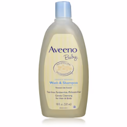 Aveeno Baby Wash & Shampoo Lightly Scented 8 Ounce (Pack of 1)