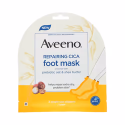 Aveeno, Repairing Cica Foot Mask, 2 Single-Use Slippers