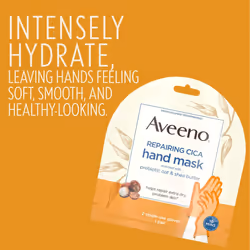 Aveeno Repairing cica Hand Mask With Prebiotic Oat and Shea Butter  6 count