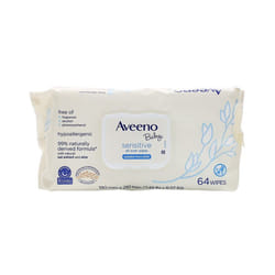 Aveeno, Baby, Sensitive, All Over Wipes, 64 Wipes