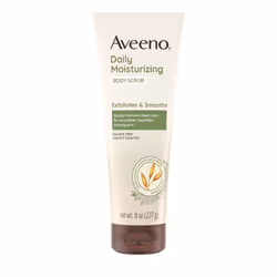 Aveeno Daily Moisturizing Body Scrub  Exfoliating Body Wash for Smoother  Healthier Looking Skin  Soothing Prebiotic Oat Form ...