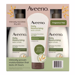 Aveeno Daily Moisturizing Body Lotion (18 fl. oz.  2 pk. + 8 oz. Tube)