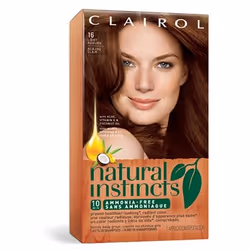 Clairol Natural Instincts, Spiced Tea/Light Auburn, 1. Do a patch test 48 hours before coloring. 2. When you’re ready to colo ...