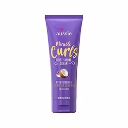 Aussie Miracle Curls Frizz Taming Curl Cream With Coconut & Jojoba Oil, 6.8 Fl oz, 5.079 Fl oz