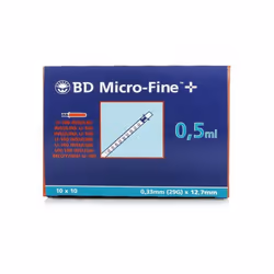 BD MicroFine + Plus 0.5ml U100 29G 12.7mm x 100