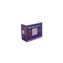 100pk BD Micro Fine Plus - 0.5ml, U100, 30G x 8mm