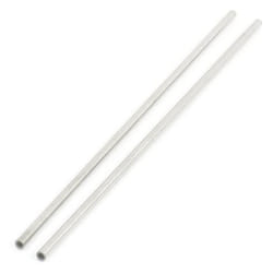 sourcingmapÃ 2pcs Metal Working Stainless Steel Round Tube 170x3mm 0.5mm Wall Thick