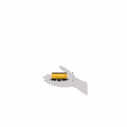 R296 Track Cleaning 00 Gauge Coach Rolling Stock, Black
