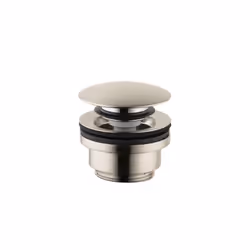 hansgrohe 50100821 Sink Push Open Drain  1-1/4-Inch  Brushed Nickel