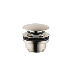 hansgrohe 50100821 Sink Push Open Drain  1-1/4-Inch  Brushed Nickel