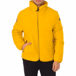 Chaqueta Acolchada Athon Cuello Alto Ga4flj Para Hombre - yellow, L