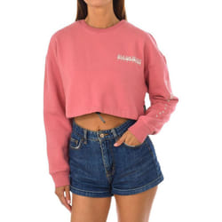 Sudadera B-roen Cropped Manga Larga Y Cuello Redondo Ga4fs9 Mujer - pink, S